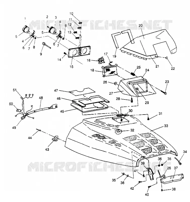 CAPOT 600 XCR 0951676 (4929132913A010)