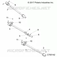 SYSTEME DE TRANSMISSION, FRONT, MID, REAR PROP SHAFT