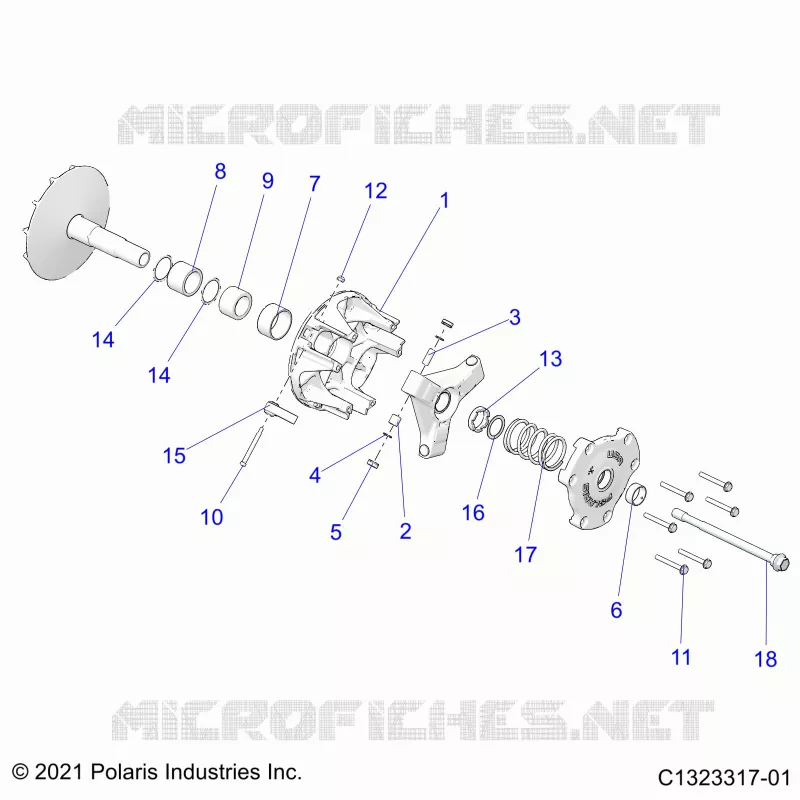 SYSTÃˆME DE TRANSMISSION, PRIMARY CLUTCH