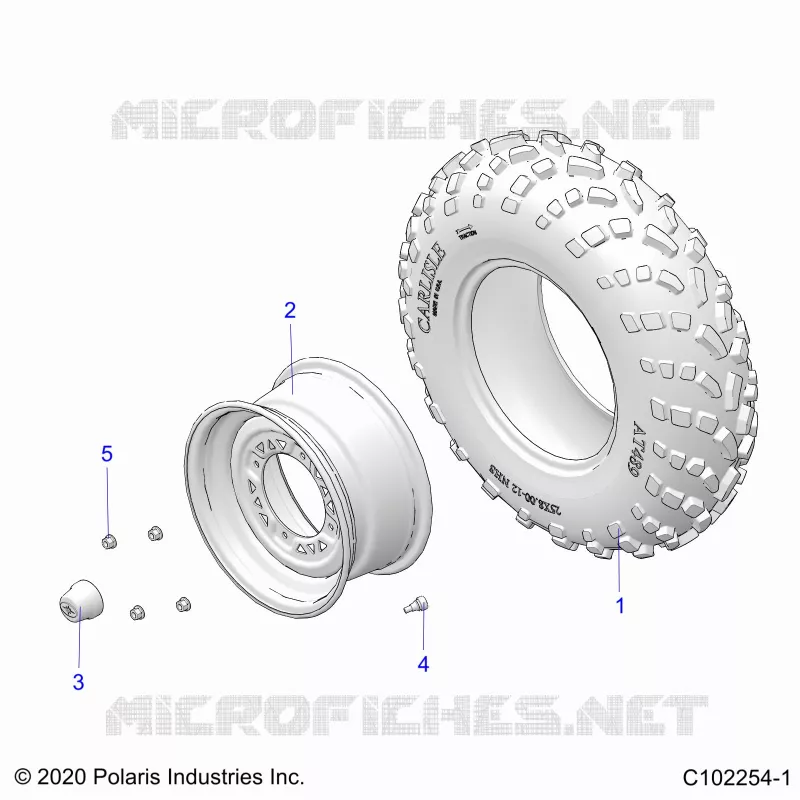 ROUES, FRONT TIRE