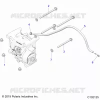 SYSTÃˆME DE TRANSMISSION, GEARCASE MOUNTING, REAR