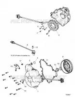 ENGINE, STATOR AND VOLANT MOTEUR