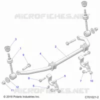 SUSPENSION, FRONT BARRE STABILISATRICE