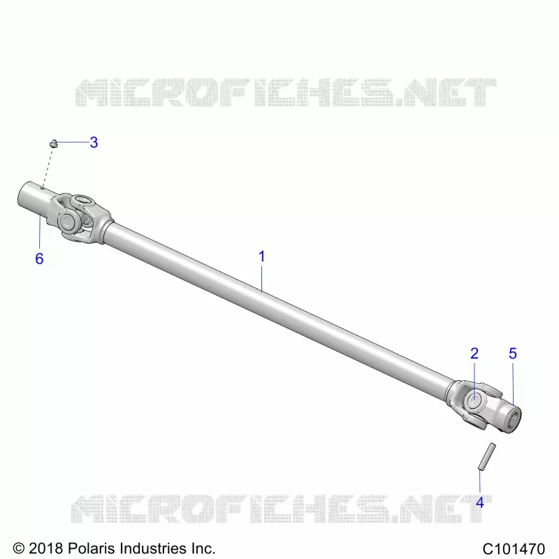 SYSTÃˆME DE TRANSMISSION, PROP SHAFT, FRONT
