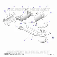 ENGINE, ECHAPPEMENT