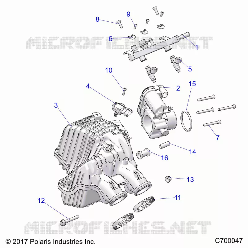 ENGINE, PRISE D'AIR MANIFOLD