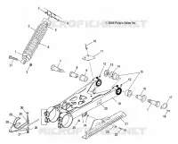 BRAS OSCILLANT and AMORTISSEUR ARRIERE