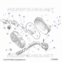 DRIVE TRAIN, COUVERCLE D'EMBRAYAGE AND DUCTING