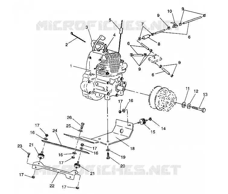 SUPPORT MOTEUR STARLITE/0933427 (4922972297022A)