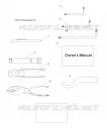 REFERENCES, TOOL KIT AND MANUEL DU PROPRIETAIRES