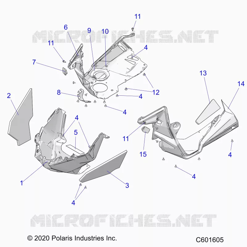CARROSSERIE AVANT ASM./FENDERS