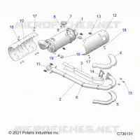 ENGINE, ECHAPPEMENT