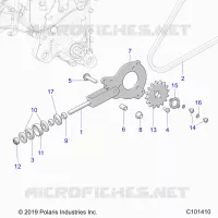 DRIVE TRAIN, TENDEUR DE CHAINE AND SPROCKET