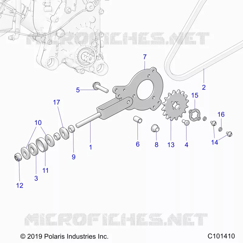 DRIVE TRAIN, TENDEUR DE CHAINE AND SPROCKET