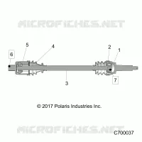 SYSTEME DE TRANSMISSION, REAR HALF SHAFT