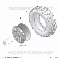 ROUES, FRONT TIRE