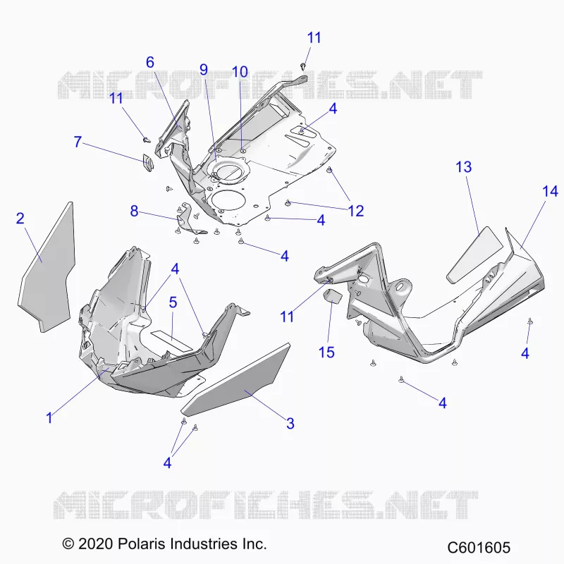 CARROSSERIE AVANT ASM./FENDERS