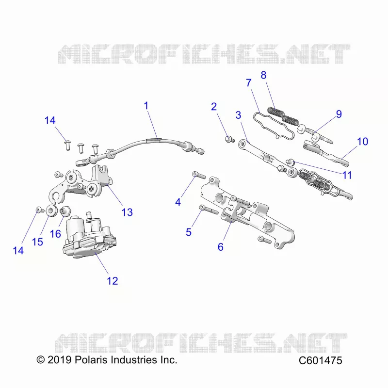 ENGINE, VALVE D'ECHAPPEMENT ASM. AND ACTUATOR -S23TLC8RS/8RE (C601475)