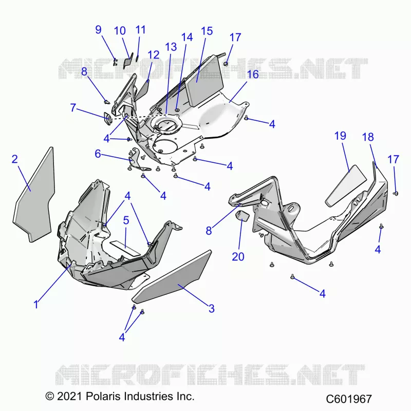 CARROSSERIE AVANT ASM./FENDERS