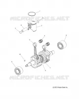 ENGINE, PISTON AND VILEBREQUIN