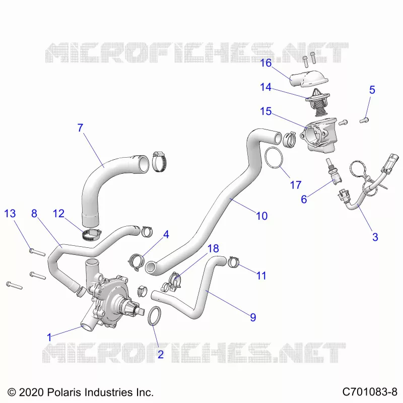 MOTEUR, WATERPUMP AND BYPASS