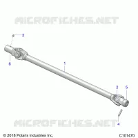 SYSTÃˆME DE TRANSMISSION, PROP SHAFT, FRONT