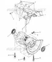 CARTERS MOTEUR ASSEMBLY  TRAIL 0952761, TRAIL DELUXE 0952262,   and EUROPEAN TRA (4928862886C012)