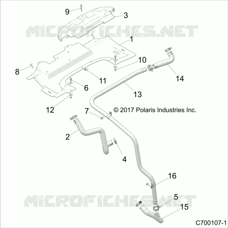 REFROIDISSEMENT HOSES AND SHROUDS