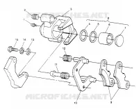 ETRIER DE FREIN INTERMEDIAIRE ASSEMBLY 6x6 400L W948740 (4926802680C001)
