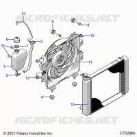 ENGINE, SYSTÃˆME DE REFROIDISSEMENT, RADIATOR, FAN & OVERFLOW BOTTLE