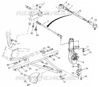 TRIANGLES SUSPENSIONS  Magnum 4X4 W97AC42A, Swedish Magnum 4X4 S97AC42E and N (4940834083B011)
