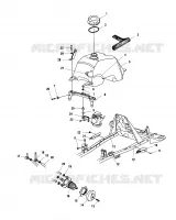 CARBURANT TANK AND CARBURATEUR MOUNTING