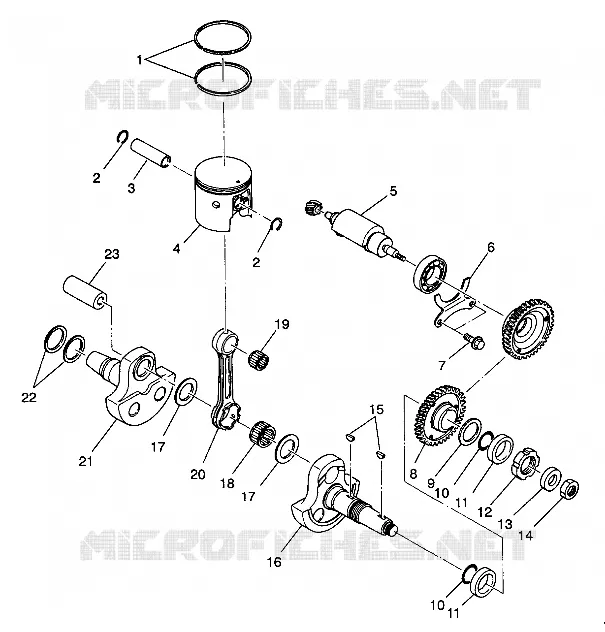 PISTON ET VILEBREQUIN 4X4 350L W938139 (4924052405037A)