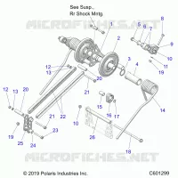 SUSPENSION, BRAS DE SUSPENSION ARRIERE