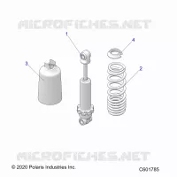 SUSPENSION, AMORTISSEUR AVANT TRACK (7045511)