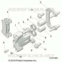 FREINS, DOUBLE BORE CALIPER