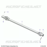 SYSTEME DE TRANSMISSION, PROP SHAFT, FRONT