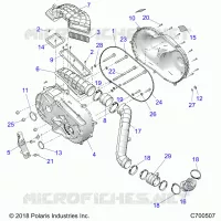 DRIVE TRAIN, COUVERCLE D'EMBRAYAGE AND DUCTING