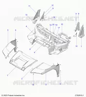 CAPOT, LINER, FRONT FENDERS, A PILLARS