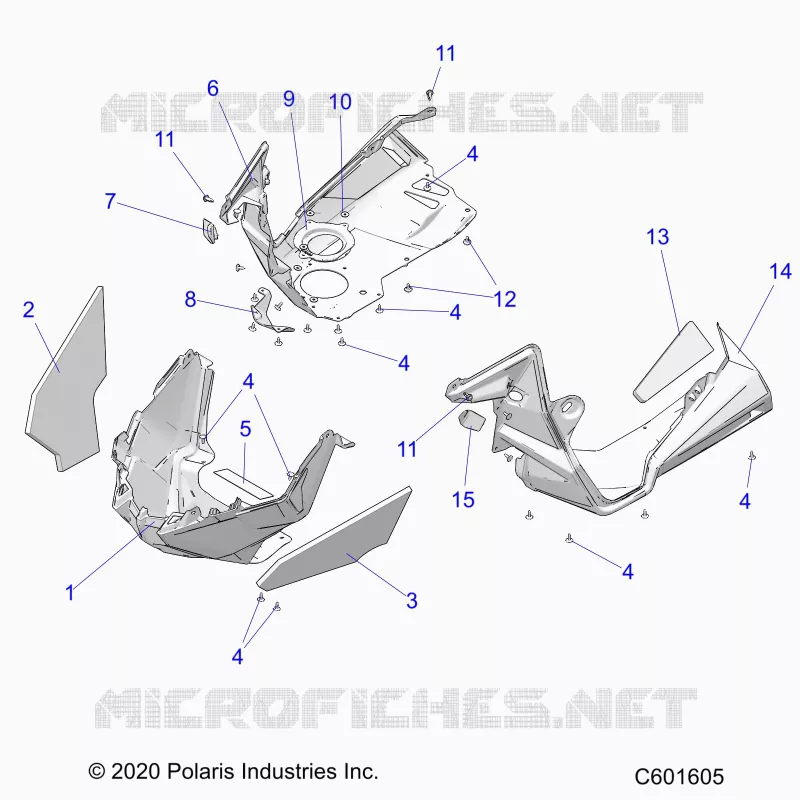 CARROSSERIE AVANT ASM./FENDERS