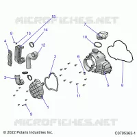 ENGINE, ALTERNATEUR COVER HVAC