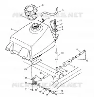 CARBURANT TANK Magnum 2X4 W97AA42A (4940704070A011)