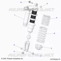 SUSPENSION, AMORTISSEUR AVANT MOUNTING