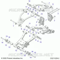 SUSPENSION ARRIERE CONTROL ARM, MOUNTING