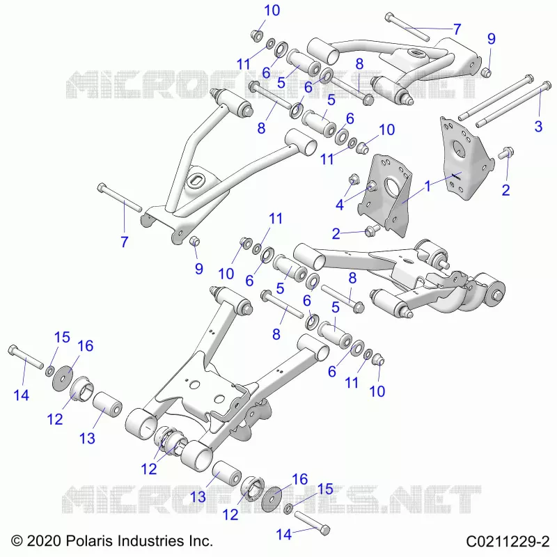 SUSPENSION ARRIERE CONTROL ARM, MOUNTING