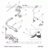 SYSTÃˆME D'ALIMENTATION, RAIL, LINES AND THROTTLE BODY
