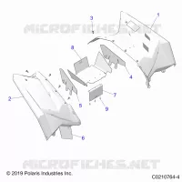 CARROSSERIE ARRIERE CAB AND HEAT SHIELDS