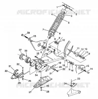 BRAS OSCILLANT ET AMORTISSEUR ARRIERE 4X4 350L W938139 (4924052405023A)