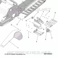 CHASSIS, FOOTREST-LH AND PROTECTION D'EMBRAYAGE