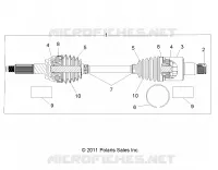 SYSTÈME DE TRANSMISSION ARRIERE HALF SHAFT